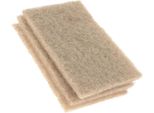 Set Di 3 Spugne Abrasive Excellent Houseware, Poliestere/Agave, 15X10 Cm, Marrone