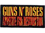 Guns N Roses - Toppa Da Stirare "Appetite For Destruction"" - Cotone RO8788 (Taglia Unica) (Nero/Giallo/Rosso)"