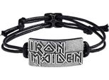 Iron Maiden - Bracciale Logo Per Uomini/Donne Unisex RO8835 (Taglia Unica) (Nero/Argento)