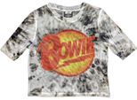 David Bowie - Top Corto "Diamond Dogs"" Per Donna RO5827 (Xs) (Bianco/Nero)"