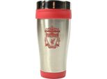 Liverpool Fc - Tazza Da Viaggio "Executive"", Metallizzata BS3786 (Taglia Unica) (Argento/Rosso)"