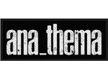 Anathema - Taglia Standard - Patch - Logo In Poliestere RO6141 (Taglia Unica) (Nero/Bianco)