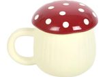 Something Different - Tazza Da Caffè, Fungo SD4864 (Taglia Unica) (Colore Crema/Rosso)