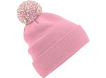 Beechfield - Berretto Per Uomo/Donna Unisex BC4657 (Taglia Unica) (Rosa Antico/Bianco Naturale)