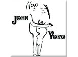 John Lennon - Magnete Da Frigo "John & Yoko"" RO8913 (Taglia Unica) (Bianco/Nero)"