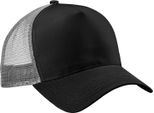 Beechfield - Cappello Trucker Snapback Per Uomini/Donne Unisex BC5260 (Taglia Unica) (Nero/Grigio Chiaro)