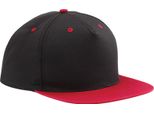 Beechfield - Cappellino Snapback 5 Segmenti Per Uomo/Ladies Unisex BC5264 (Taglia Unica) (Nero/Rosso)