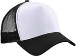 Beechfield - Cappello Trucker Snapback Per Uomini/Donne Unisex BC5260 (Taglia Unica) (Nero/Bianco)