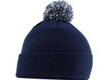 Beechfield - Cappello "Snowstar"" Per Bambini BC5270 (Taglia Unica) (Blu Scuro/Grigio Chiaro)"