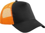 Beechfield - Cappello Trucker Snapback Per Uomini/Donne Unisex BC5260 (Taglia Unica) (Nero/Arancione)