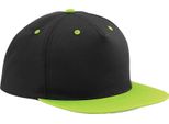 Beechfield - Cappellino Snapback 5 Segmenti Per Uomo/Donna Unisex BC5264 (Taglia Unica) (Nero/Lime)