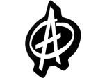 Anarchia - Toppa, Poliestere RO8985 (Taglia Unica) (Nero/Bianco)