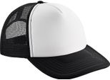 Beechfield - Cappello Trucker Snapback Per Uomini/Donne Unisex BC5280 (Taglia Unica) (Nero/Bianco)