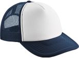 Beechfield - Cappello Trucker Snapback Per Uomo/Donna Unisex BC5280 (Taglia Unica) (Blu Scuro/Bianco)