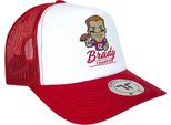 Tokyo Time - Cappellino Da Baseball A Rete Per Uomo/Donna Unisex RO8965 (Taglia Unica) (Bianco/Rosso)