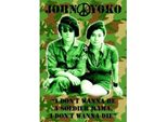 John Lennon - Cartolina "John & Yoko"" RO8952 (Taglia Unica) (Verde)"