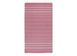 Asciugamano Da Bagno "Anna Hammam"", Cotone, A Righe PF4151 (Taglia Unica) (Rosso)"