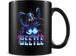 Blue Beetle - Tazza Da Caffè "Super Future"", Retro PM6508 (Taglia Unica) (Nero/Blu)"