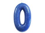 Anniversary House - Metallic - Candele "Numero 0"", Compleanno - Cera SG27096 (Taglia Unica) (Blu)"