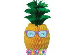 Creative Party - Ananas - Centrotavola Per Feste, Motivo A Nido D'ape SG27094 (Taglia Unica) (Giallo/Verde)