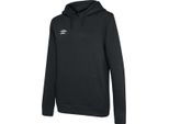 Umbro - Felpa Con Cappuccio "Club Leisure"" Da Donna UO104 (Xs) (Nero/Bianco)"