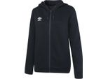 Umbro - Felpa Con Cappuccio "Club Leisure"" Da Donna UO1039 (Xs) (Nero/Bianco)"