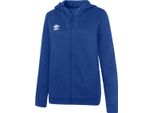 Umbro - Felpa Con Cappuccio Con Zip "Club Leisure"" Da Donna UO1039 (Xs) (Blu Reale/Bianco)"