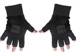 Dimmu Borgir - Uomo/Donna Unisex Logo - Guanti Senza Dita RO6320 (Taglia Unica) (Nero)