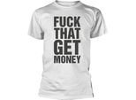 The 1975 - Maglietta "Fuck That Get Money"" Per Uomo/Donna Unisex RO6344 (S) (Bianco/Nero)"