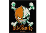 The Wildhearts - Teschio - Toppa, Tessuto Cucito RO6390 (Taglia Unica) (Nero/Arancio/Verde)