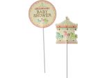Creative Party - Carosello - Decorazione Per Torta, Baby Shower 2-Pack SG27115 (Taglia Unica) (Colorato)