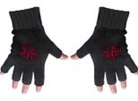 Morte - Uomo/Donna Unisex Logo - Guanti Senza Dita RO6439 (Taglia Unica) (Nero)