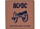 Ac/Dc - Taglia Standard - Toppa Da Stirare "For Those About To Rock"" - Cotone RO6545 (Taglia Unica) (Marrone/Nero)"