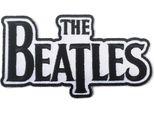 The Beatles - Logo Drop-T - Toppa Da Applicare Con Il Ferro - Poliestere RO6624 (Taglia Unica) (Nero/Bianco)