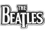 The Beatles - Logo Drop-T - Toppa Da Applicare Con Il Ferro - Poliestere RO6624 (Taglia Unica) (Bianco/Nero)
