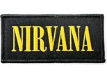 Nirvana - Logo - Toppa Da Stirare RO6638 (Taglia Unica) (Nero/Giallo)