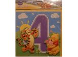Winnie The Pooh - Scatola Di Cartone Per Il 4° Compleanno - Cartone SG27129 (Taglia Unica) (Colorato)