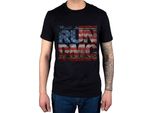 Run Dmc - Maglietta "Americana"" Per Uomo/Donna Unisex RO6654 (L) (Nero)"