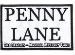 The Beatles - Toppa "Penny Lane"", Tessuto RO6753 (Taglia Unica) (Bianco/Nero)"
