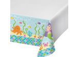 Creative Party - Sirena - Tovaglia Per Festa, Plastica SG26662 (Taglia Unica) (Bianco/Blu/Viola)