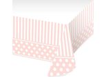 Creative Party - Con Bordo - Tovaglia Per Feste, Plastica SG26646 (Taglia Unica) (Rosa/Bianco)