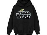 Star Wars - Felpa Con Cappuccio "The Mandalorian The Child"" Per Ragazze BI13303 (116) (Nero)"