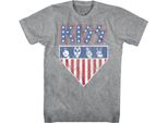 Kiss - T-Shirt Uomo/Donna Unisex RO9035 (M) (Grigio)