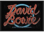 David Bowie - Taglia Standard - Patch, Logo In Tessuto RO9111 (Taglia Unica) (Nero/Rosso/Blu)