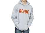 Ac/Dc - Felpa Con Cappuccio Da Ragazzo BI337 (128) (Grigio)