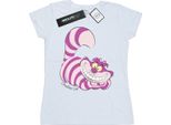 Alice Nel Paese Delle Meraviglie - Maglietta Da Donna BI380 (Xl) (Bianco)