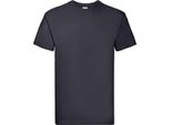 Fruit Of The Loom - Maglietta "Super Premium"" Da Uomo RW9086 (Xxl) (Blu Scuro)"