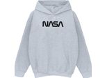 Nasa - Felpa Con Cappuccio Da Ragazzo BI13540 (128) (Grigio)