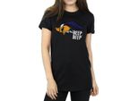 Looney Tunes - Maglietta "Beep Beep"" Da Donna BI1033 (S) (Nero)"