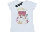 Alice Nel Paese Delle Meraviglie - Maglietta Da Donna BI1408 (Xl) (Bianco)